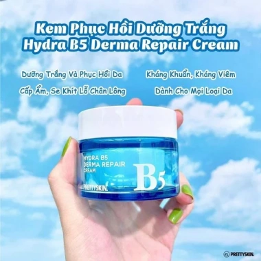 Kem Dưỡng Phục Hồi Trắng Da Pretty Skin Hydra B5 52ml - Da Sáng Rạng Ngời, Giá 400k