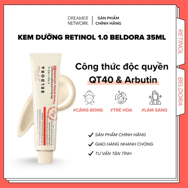 Kem Dưỡng Retinol 1.0 BELDORA 35ml - Xóa Nhăn, Căng Bóng Da, Giá 316.704 VND