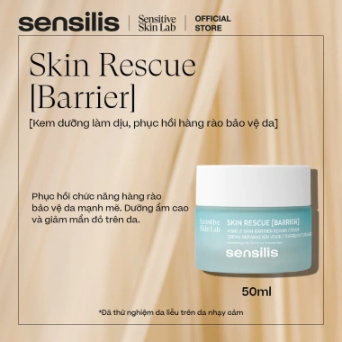 Kem dưỡng Sensilis Skin Rescue Barrier 50ml - Làm dịu, phục hồi hàng rào bảo vệ da, giảm giá 1.150.000 VND