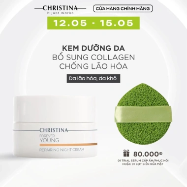 Kem dưỡng tái tạo ban đêm Christina Repairing Night Cream 50ml - Hiệu chỉnh da, giảm giá 2.9tr
