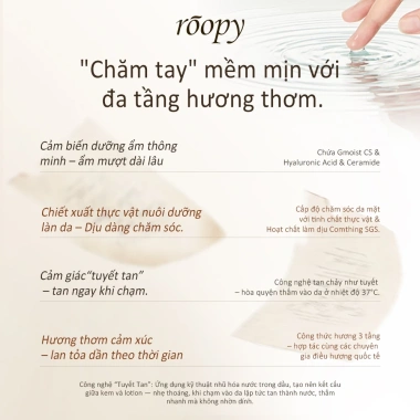 Kem Dưỡng Tay Roopy 3 Tầng Hương Ẩm Mượt Lưu Hương Lâu 75g Giá Ưu Đãi 173.800đ