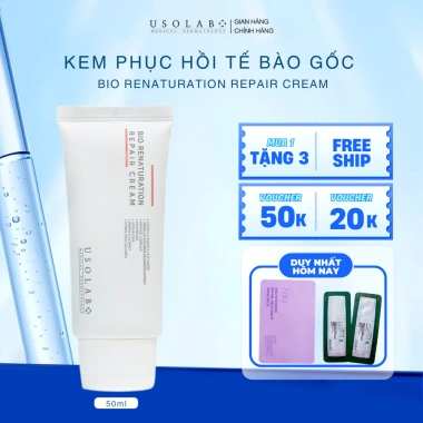 Kem dưỡng tế bào gốc Bio Intensive Repair Cream USOLAB 50ml - Phục hồi da, ngăn lão hoá, 850k