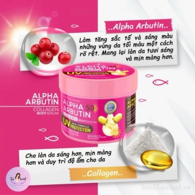 Kem Dưỡng Thể Chống Nắng SPF50 Alpha Arbutin Collagen Body Serum 500gr Trắng Mịn Bảo Vệ Da 159k 4 Kem Dưỡng Thể Chống Nắng SPF50 Alpha Arbutin Collagen Body Serum 500gr Trắng Mịn Bảo Vệ Da 159k 4