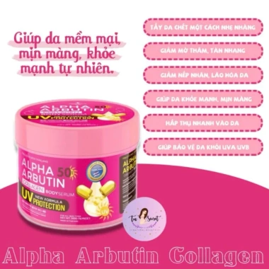 Kem Dưỡng Thể Chống Nắng SPF50 Alpha Arbutin Collagen Body Serum 500gr Trắng Mịn Bảo Vệ Da 159k 5 Kem Dưỡng Thể Chống Nắng SPF50 Alpha Arbutin Collagen Body Serum 500gr Trắng Mịn Bảo Vệ Da 159k 5