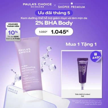 Kem dưỡng thể Paula's Choice 2% BHA giảm mụn, làm mịn da - Giá chỉ 975.000₫