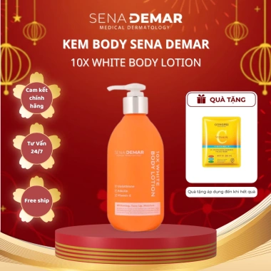 Kem Dưỡng Thể Senademar 10X White Body Lotion 300ml - Dưỡng trắng, cấp ẩm, phục hồi da săn chắc, giá 460.000 VND