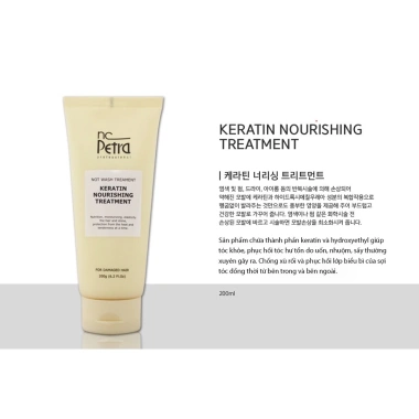 Kem dưỡng tóc keratin Nc Petra 200ml - Trị tóc khô xơ, hư tổn, uốn nhuộm, duỗi, phục hồi nhanh, giảm gãy, giá 459.000đ