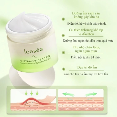 Kem Dưỡng Tràm Trà ICESEA Chống Mụn, Se Khít Lỗ Chân Lông - Giá 129.000 Đ 5