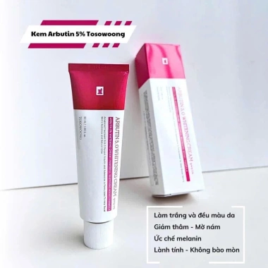 Kem Dưỡng Trắng Da Arbutin 5% Tosowoong 50ml - Giảm thâm nám, đều màu da, phục hồi da - Chỉ 300.000₫