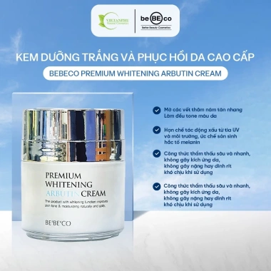 Kem dưỡng trắng da BEBECO Arbutin 50ml - Ngăn lão hóa, mờ thâm nám, da mềm mịn, 539.000₫
