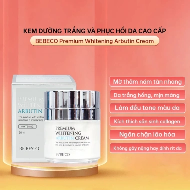 Kem dưỡng trắng da BEBECO Premium Arbutin – Phục hồi, làm mờ vết thâm, đều màu, 534.650₫
