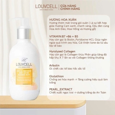 Kem Dưỡng Trắng Da Body Loug Cell Crystal - Dưỡng ẩm, Sáng da, Giá ưu đãi 402.000đ 4