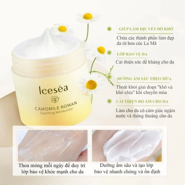 Kem Dưỡng Trắng Da Cúc La Mã ICESEA 50g - Dưỡng ẩm, Ngăn lão hóa, Phục hồi da 4 Kem Dưỡng Trắng Da Cúc La Mã ICESEA 50g - Dưỡng ẩm, Ngăn lão hóa, Phục hồi da 4