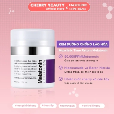 Kem Dưỡng Trắng Da Mờ Nám Tàn Nhang Chống Lão Hóa Maxclinic Time Return Melatonin 50g - Giá chỉ 560.000đ