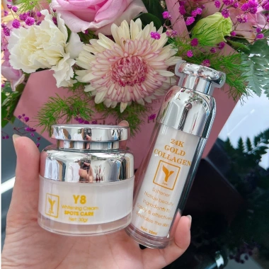 Kem Dưỡng Trắng Da Y8 + Serum Collagen Y8 - Giá chỉ 490.000 (giảm từ 622.300), dưỡng ẩm, làm sáng da 4