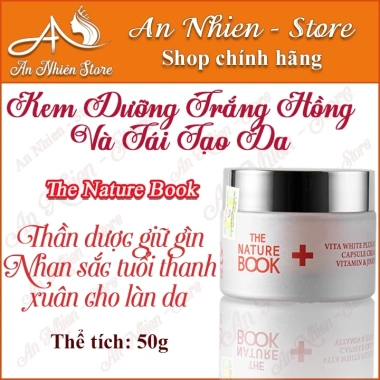Kem Dưỡng Trắng Hồng và Tái Tạo Da THE NATURE BOOK Giá 620.000, da sáng mịn