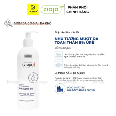 Kem Dưỡng Ziaja Med 5% Ure cho Da Atopic - Dưỡng ẩm chuyên khoa, giảm còn 342k