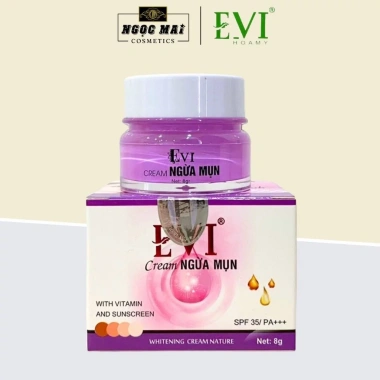 Kem Evi Tri Mụn Trắng Da Hoa Mỹ 8g - Giảm Giá 65.000đ, Diệt Mụn và Sáng Da