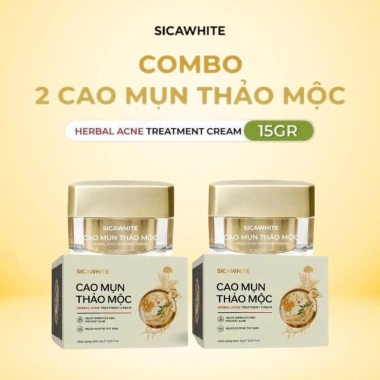 Kem Face Mụn Cao Mụn Thảo Mộc SICA WHITE 10g - Giá chỉ 125k, đánh bay mụn, da sáng mịn
