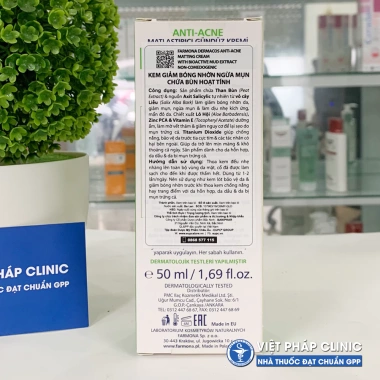 Kem Giảm Bóng Nhờn Ngừa Mụn Dermacos Acne Matting Cream 50ml - Da Mịn Kiểm Soát Dầu 3