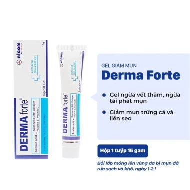 Kem Giảm Mụn Derma Forte 15g Chính Hãng - Ngừa Thâm, Bôi Mờ Thâm, Giá 95.000 VNĐ