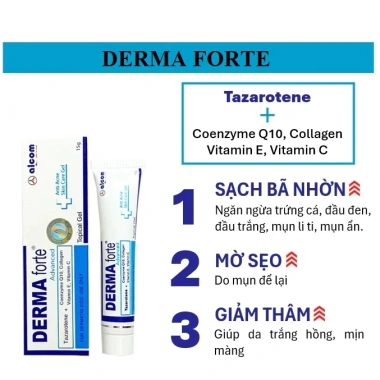 Kem Giảm Mụn Derma Forte 15g Chính Hãng - Ngừa Thâm, Bôi Mờ Thâm, Giá 95.000 VNĐ
