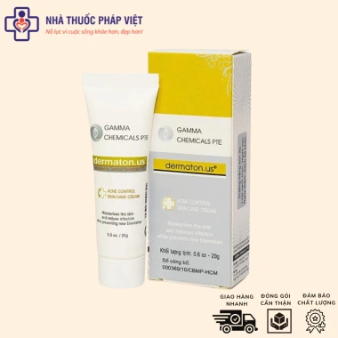 Kem Giảm Mụn Gamma Chemicals Dermaton US 20gr - Hiệu Quả Nhanh, Ngừa Mụn, Giá 78.400đ 4 Kem Giảm Mụn Gamma Chemicals Dermaton US 20gr - Hiệu Quả Nhanh, Ngừa Mụn, Giá 78.400đ 4