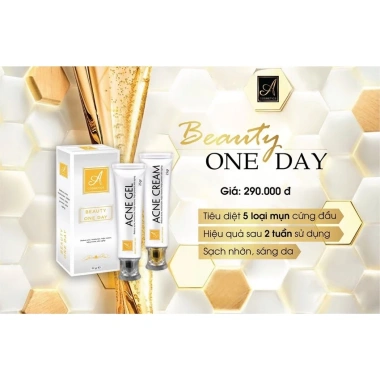 Kem giảm mụn siêu tốc Mềm Beauty One Day 50g - Mờ thâm, trắng da, giá 290k (giá gốc 374k)