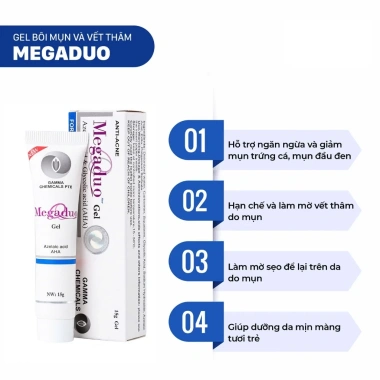 Kem Giảm Thâm Mụn 24h Megaduo Anti-Acne Gel 15g Trắng Sáng, Ức Chế Sắc Tố, Da Đẹp 149.000₫