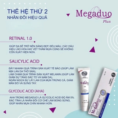 Kem Giảm Thâm Mụn 24h Megaduo Anti-Acne Gel 15g Trắng Sáng, Ức Chế Sắc Tố, Da Đẹp 149.000₫ 3 Kem Giảm Thâm Mụn 24h Megaduo Anti-Acne Gel 15g Trắng Sáng, Ức Chế Sắc Tố, Da Đẹp 149.000₫ 3