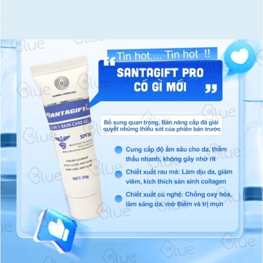Kem Giảm Thâm Mụn An Toàn SANTAGIFT SPF30 20g Ức Chế Sắc Tố Chống Nắng Giá 149k