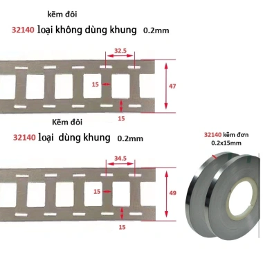 Kẽm Hàn Pin 500g 0.2mm - Dành cho LiFePO4 32.140/33.140, Cuộn 0.5kg, Giá 210k