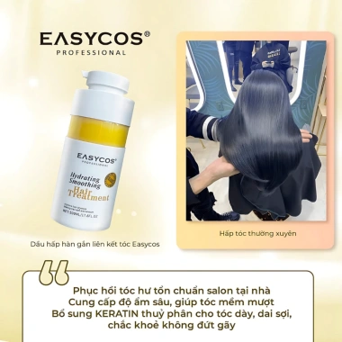 Kem Hấp Phục Hồi Chuyên Sâu EASYCOS 500ml - Dưỡng tóc khô xơ, tóc mềm mượt, chỉ 250k 4