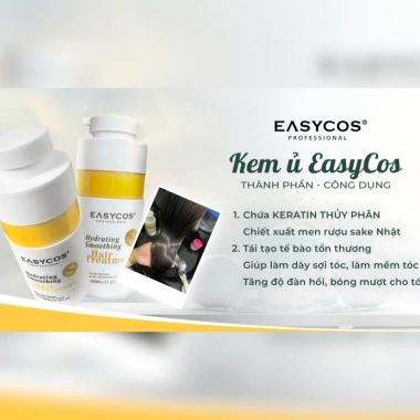 Kem Hấp Phục Hồi Chuyên Sâu EASYCOS 500ml - Dưỡng tóc khô xơ, tóc mềm mượt, chỉ 250k 6