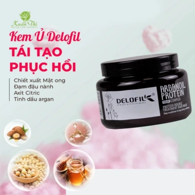 Kem Hấp Phục Hồi DELOFIL Argan Oil Protein 500ml - Phục hồi chuyên sâu, tóc mềm mượt tức thì, giảm còn 250.000 VND 5 Kem Hấp Phục Hồi DELOFIL Argan Oil Protein 500ml - Phục hồi chuyên sâu, tóc mềm mượt tức thì, giảm còn 250.000 VND 5
