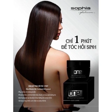 Kem Hấp Phục Hồi Tóc Sophia One Silk Treatment 450ml - Bóng mượt, 620.000₫