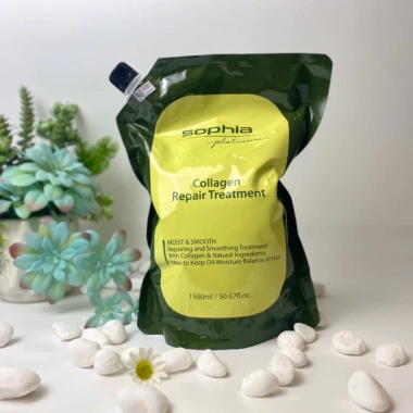 Kem hấp tóc Collagen Sophia Platinum ủ tóc phục hồi hư tổn, siêu mềm mượt như salon - Giá 389.000 VND 7