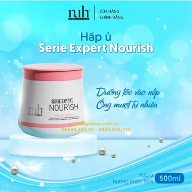 Kem hấp tóc Nuh SERIE EXPERT NOURISH 500ml - Phục hồi hư tổn hương Sakura, giảm giá 66.000₫