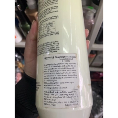 Kem hấp ủ phục hồi keratin smooth LUXLISS 1.000ml cao cấp - Giá ưu đãi 2.79 triệu 2 Kem hấp ủ phục hồi keratin smooth LUXLISS 1.000ml cao cấp - Giá ưu đãi 2.79 triệu 2