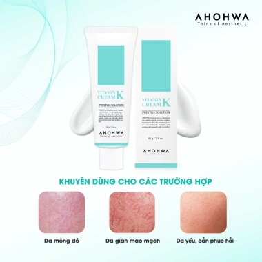 Kem K Giảm Mỏng Đỏ Ahohaw 12-80g Dưỡng Phục Hồi Da, Giảm Kích Ứng, Hỗ Trợ Tổn Thương - Giá 280.000 VNĐ 5