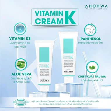 Kem K Giảm Mỏng Đỏ Ahohaw 12-80g Dưỡng Phục Hồi Da, Giảm Kích Ứng, Hỗ Trợ Tổn Thương - Giá 280.000 VNĐ 6