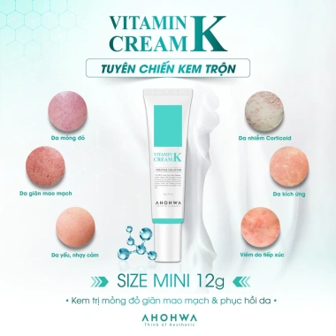 Kem K Giảm Mỏng Đỏ Ahohaw 12-80g Dưỡng Phục Hồi Da, Giảm Kích Ứng, Hỗ Trợ Tổn Thương - Giá 280.000 VNĐ 8