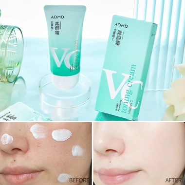Kem không mặt ADMD 5X VC 50g – Kiểm soát dầu, dưỡng ẩm lâu trôi, làm sáng, không thấm nước, không màu trắng giả 3 Kem không mặt ADMD 5X VC 50g – Kiểm soát dầu, dưỡng ẩm lâu trôi, làm sáng, không thấm nước, không màu trắng giả 3