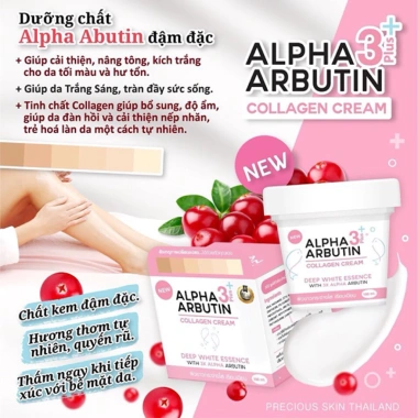 Kem Kích Trắng Da Alpha Arbutin Collagen 3+ Plus Deep White Essence 100gr - Chỉ 99.000đ 5 Kem Kích Trắng Da Alpha Arbutin Collagen 3+ Plus Deep White Essence 100gr - Chỉ 99.000đ 5