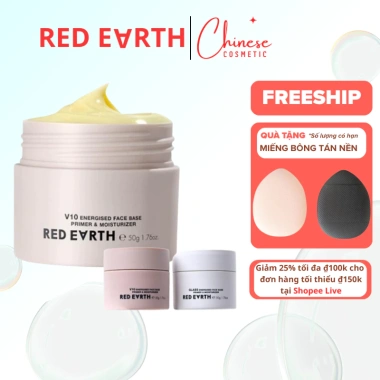 Kem lót da RED EARTH V10 50g - Kiềm dầu, nâng, che khuyết điểm, giá 195.000 VND