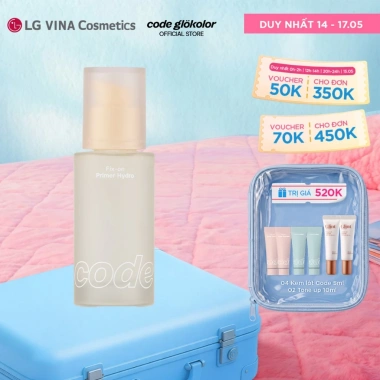 Kem lót LG Makeup Glokolor Fixon Hydro 30ml Dưỡng ẩm làm mịn da căng bóng 415.000 VND