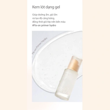 Kem lót LG Makeup Glokolor Fixon Hydro 30ml Dưỡng ẩm làm mịn da căng bóng 415.000 VND 4 Kem lót LG Makeup Glokolor Fixon Hydro 30ml Dưỡng ẩm làm mịn da căng bóng 415.000 VND 4