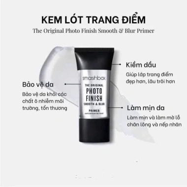 Kem Lót Smashbox The Original Photo Finish Smooth & Blur Đen 30ml Giá ưu đãi 469k da mịn không lỗ 2 Kem Lót Smashbox The Original Photo Finish Smooth & Blur Đen 30ml Giá ưu đãi 469k da mịn không lỗ 2