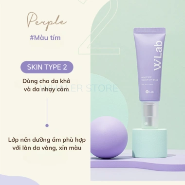 Kem lót Wlab Moist Fit Color Up Base dưỡng ẩm SPF50+ PA++ giá 324.000đ bảo vệ da suốt ngày 4