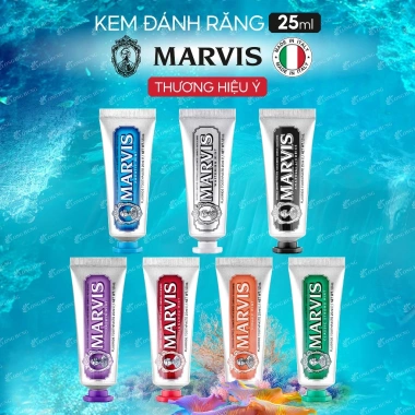 Kem Marvis 10ml/25ml chính hãng - Hương thơm sang trọng, bảo vệ răng, chỉ 69.000₫ 2